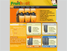 Tablet Screenshot of fruithost.com